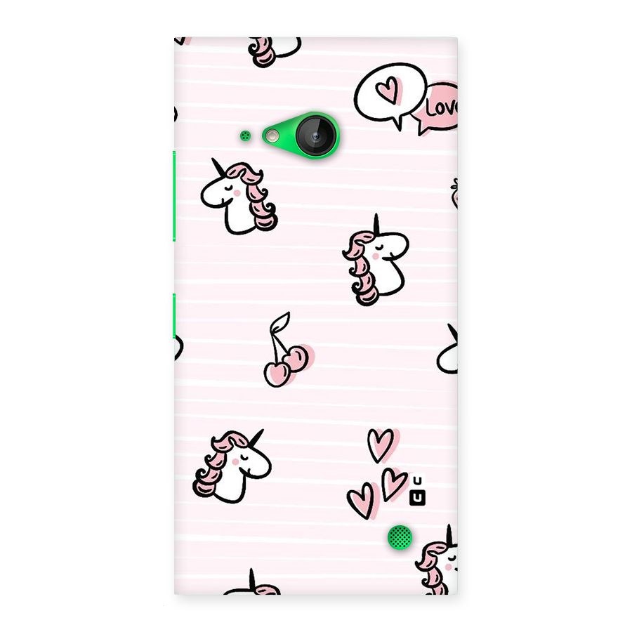 Strawberries And Unicorns Back Case for Lumia 730