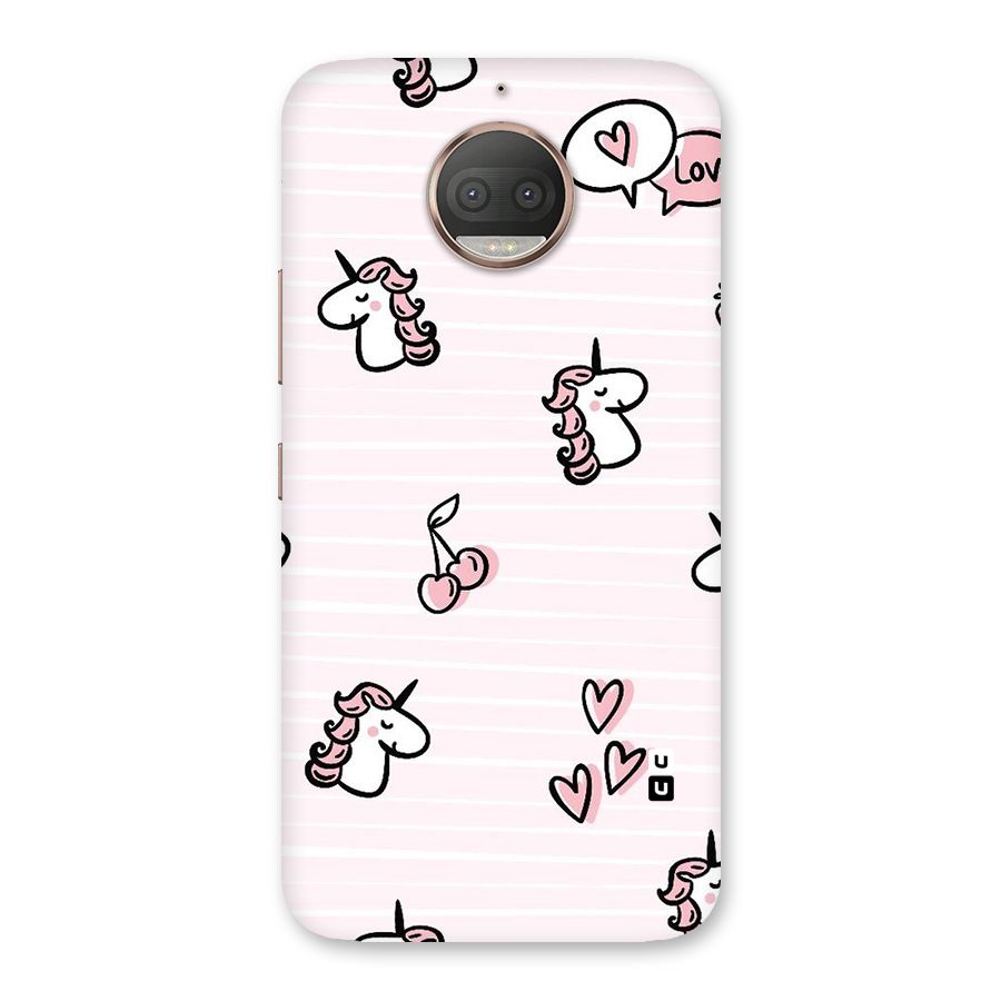 Strawberries And Unicorns Back Case for Moto G5s Plus