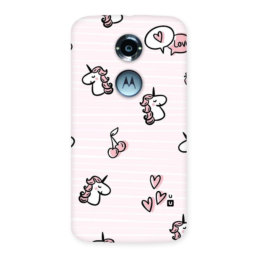 Strawberries And Unicorns Back Case for Moto X 2nd Gen