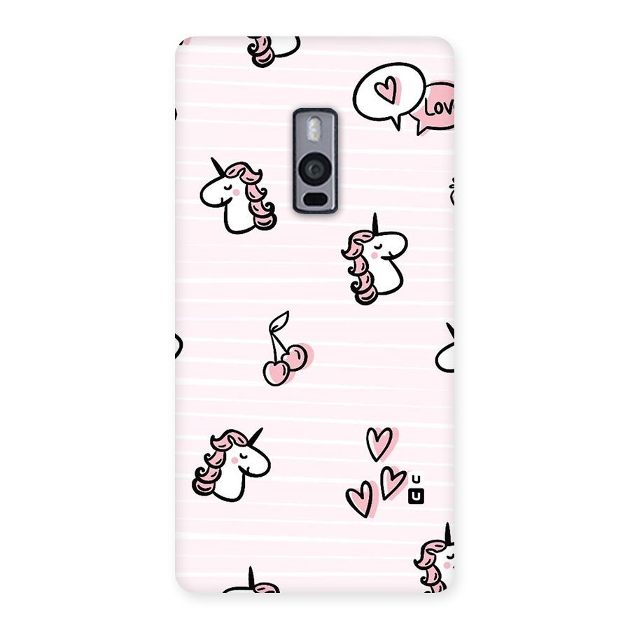 Strawberries And Unicorns Back Case for OnePlus Two
