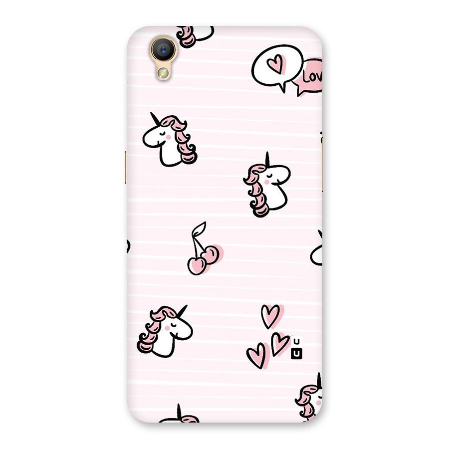 Strawberries And Unicorns Back Case for Oppo A37