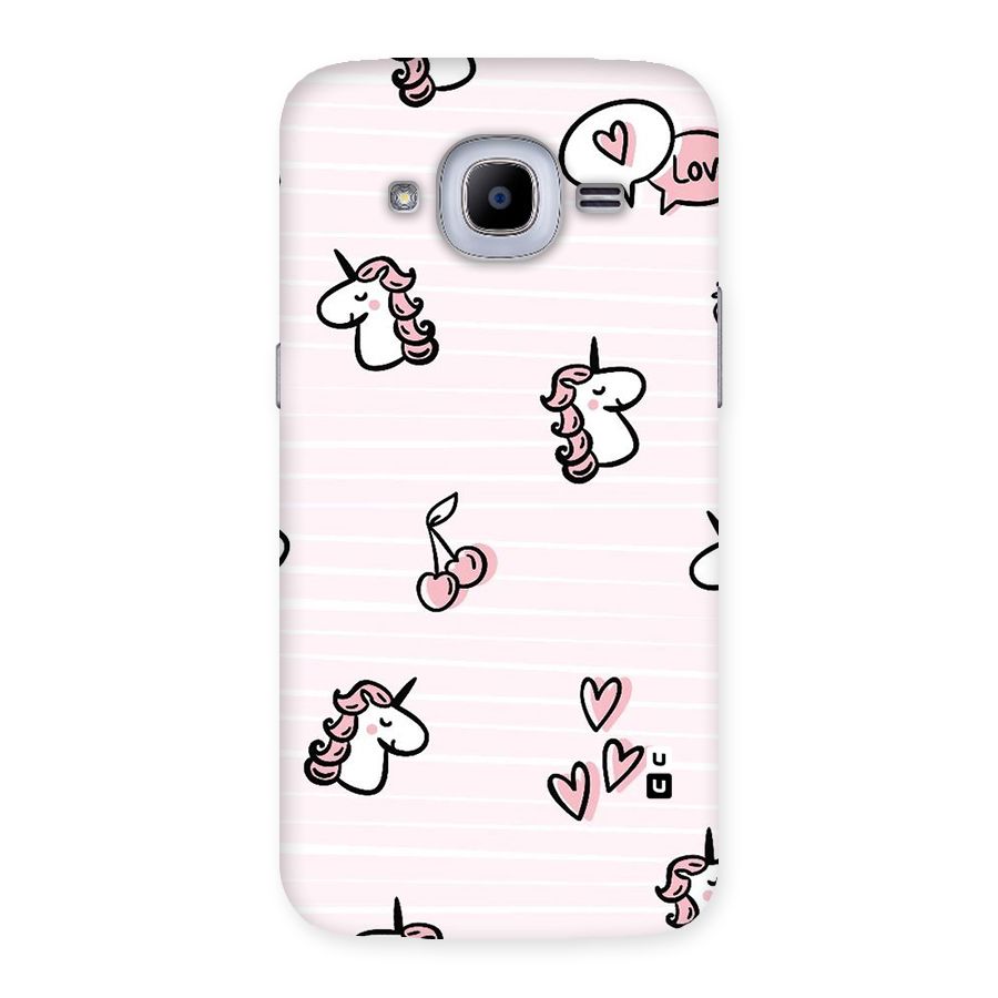 Strawberries And Unicorns Back Case for Samsung Galaxy J2 Pro