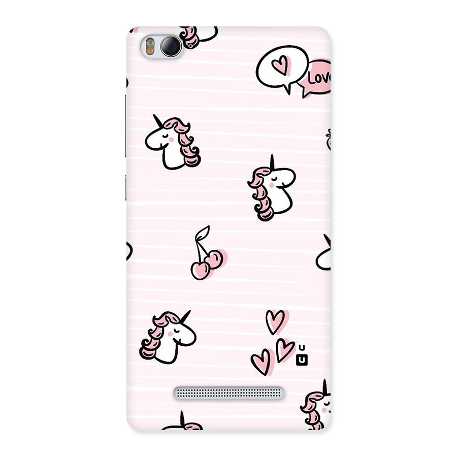 Strawberries And Unicorns Back Case for Xiaomi Mi4i