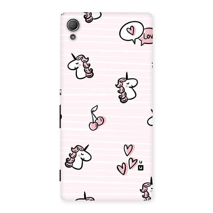 Strawberries And Unicorns Back Case for Xperia Z4