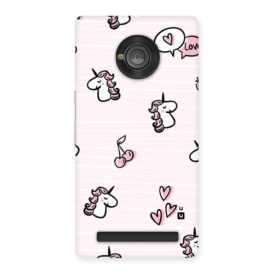 Strawberries And Unicorns Back Case for Yu Yunique