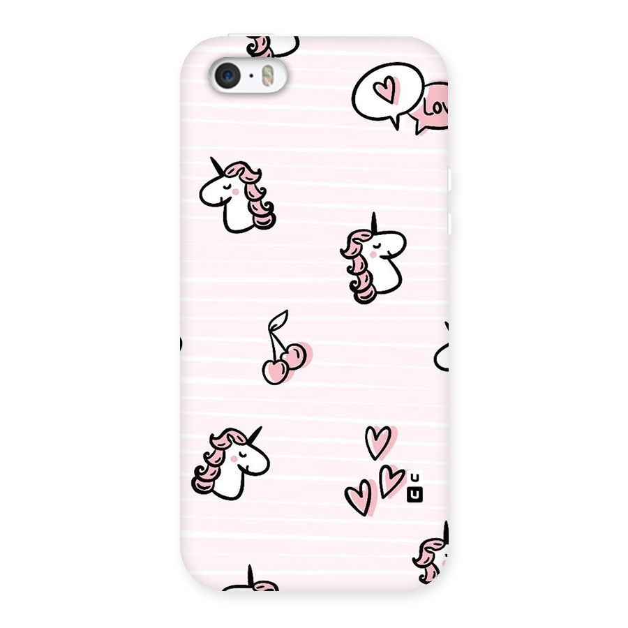 Strawberries And Unicorns Back Case for iPhone 5 5S