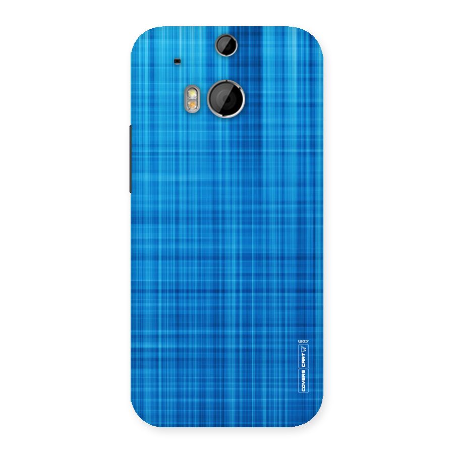 Stripe Blue Abstract Back Case for HTC One M8