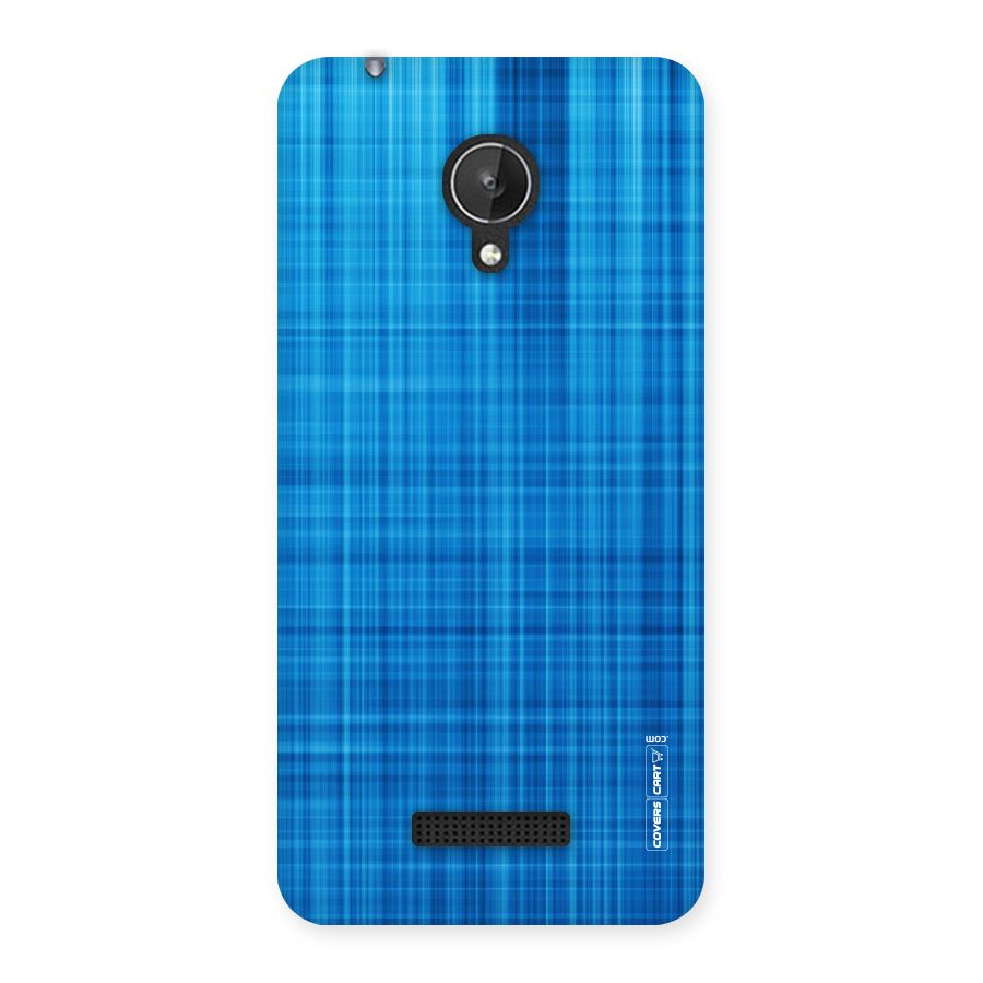 Stripe Blue Abstract Back Case for Micromax Canvas Spark Q380