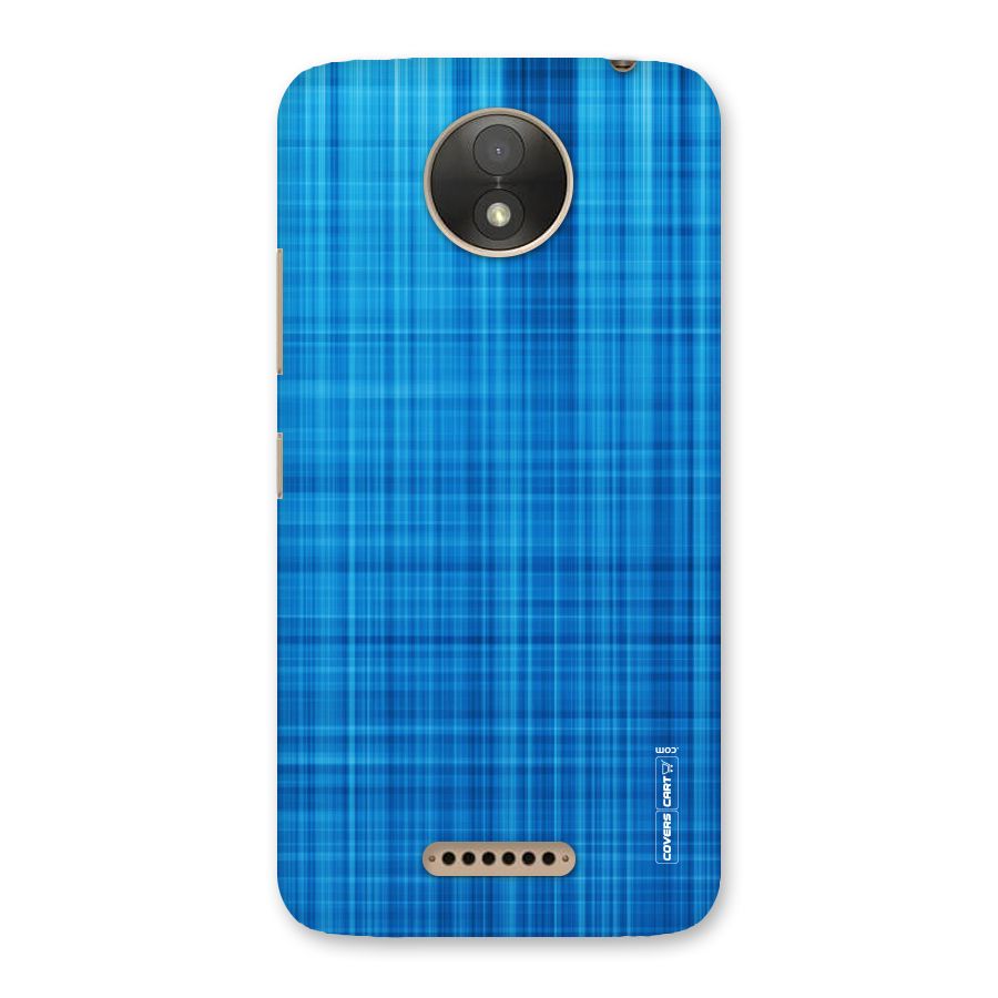 Stripe Blue Abstract Back Case for Moto C Plus