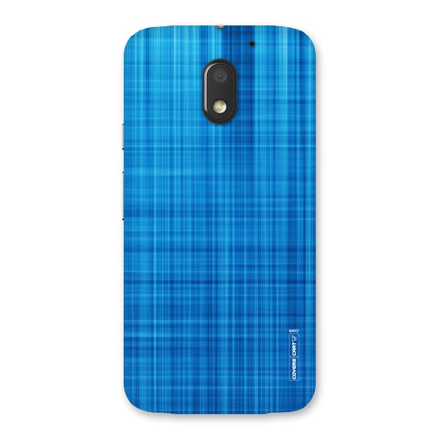 Stripe Blue Abstract Back Case for Moto E3 Power