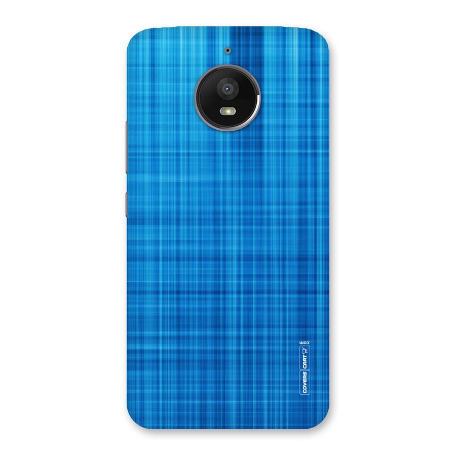 Stripe Blue Abstract Back Case for Moto E4 Plus