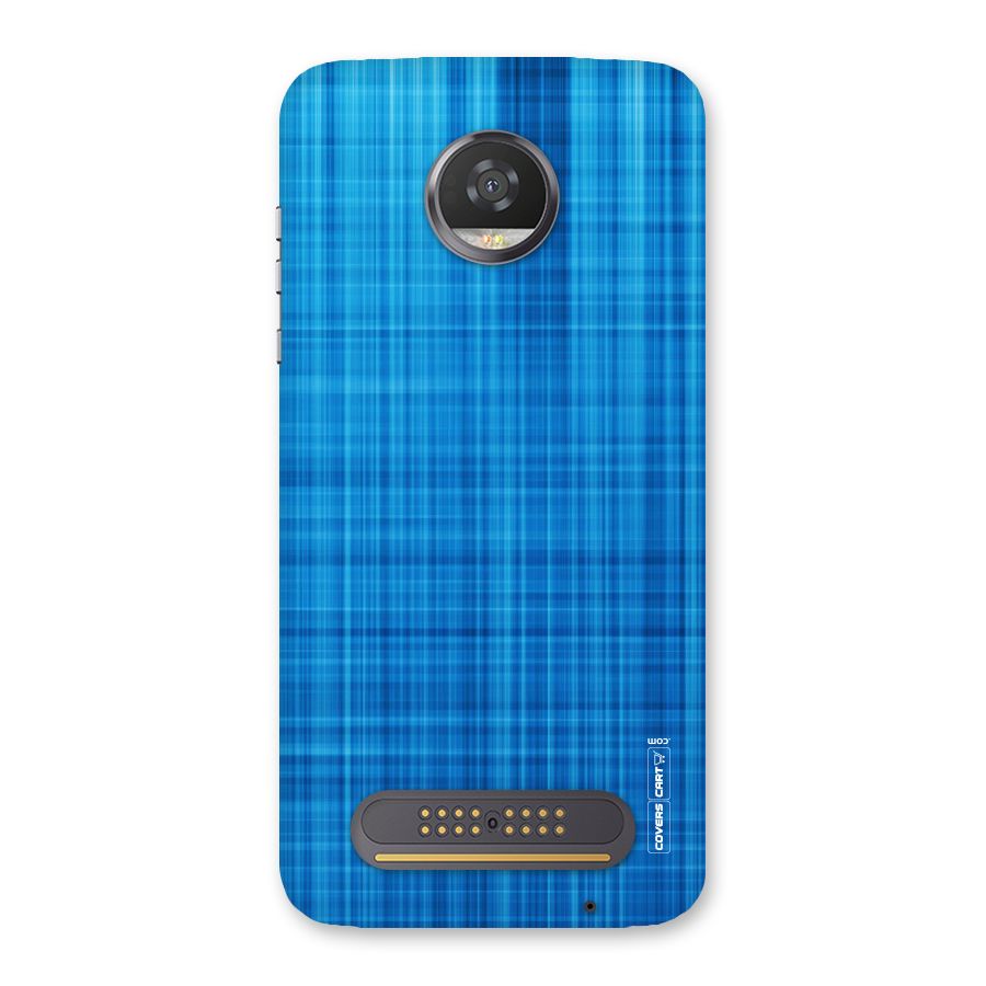 Stripe Blue Abstract Back Case for Moto Z2 Play