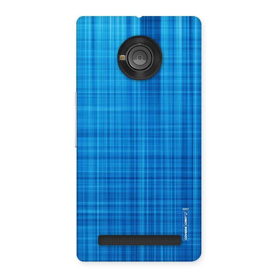 Stripe Blue Abstract Back Case for Yu Yuphoria