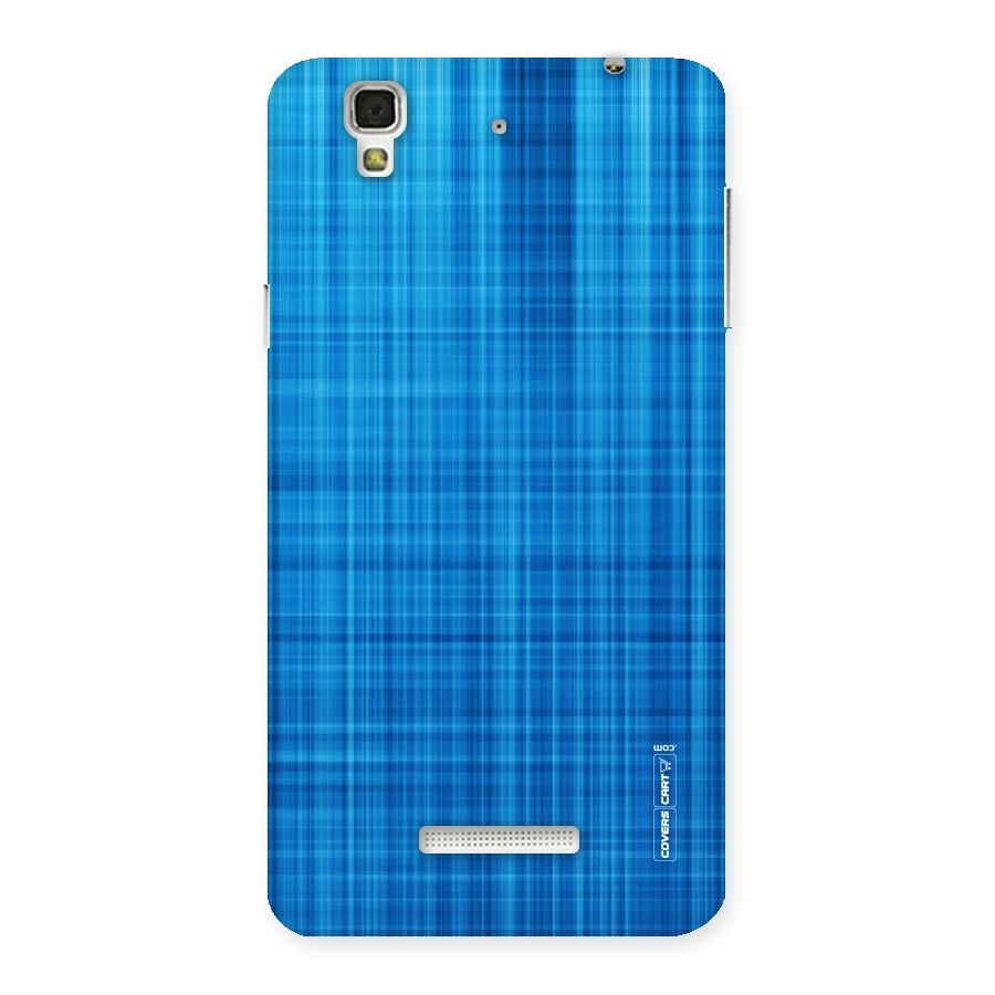 Stripe Blue Abstract Back Case for Yu Yureka