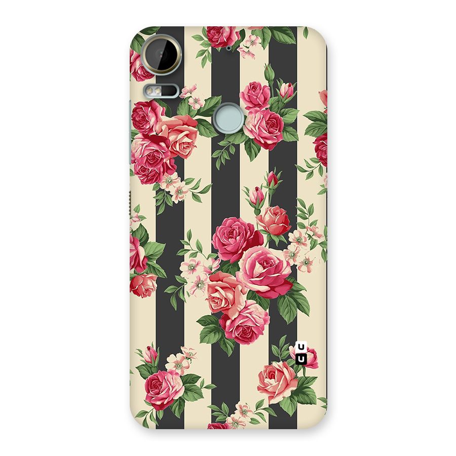Stripes And Floral Back Case for Desire 10 Pro