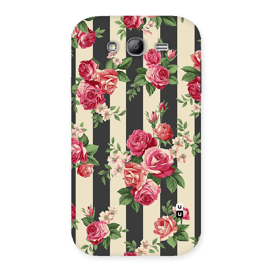 Stripes And Floral Back Case for Galaxy Grand Neo