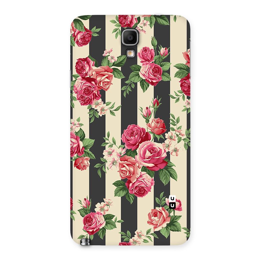 Stripes And Floral Back Case for Galaxy Note 3 Neo