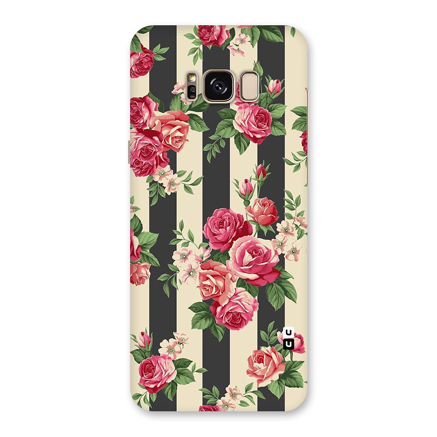 Stripes And Floral Back Case for Galaxy S8 Plus