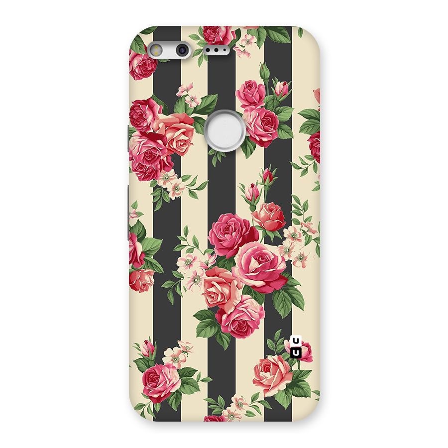 Stripes And Floral Back Case for Google Pixel