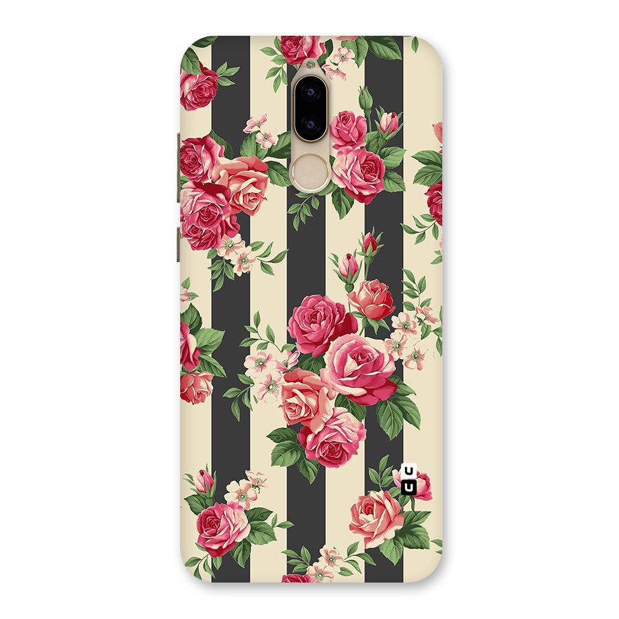 Stripes And Floral Back Case for Honor 9i