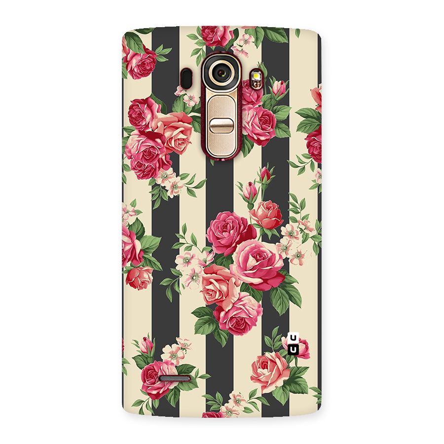 Stripes And Floral Back Case for LG G4
