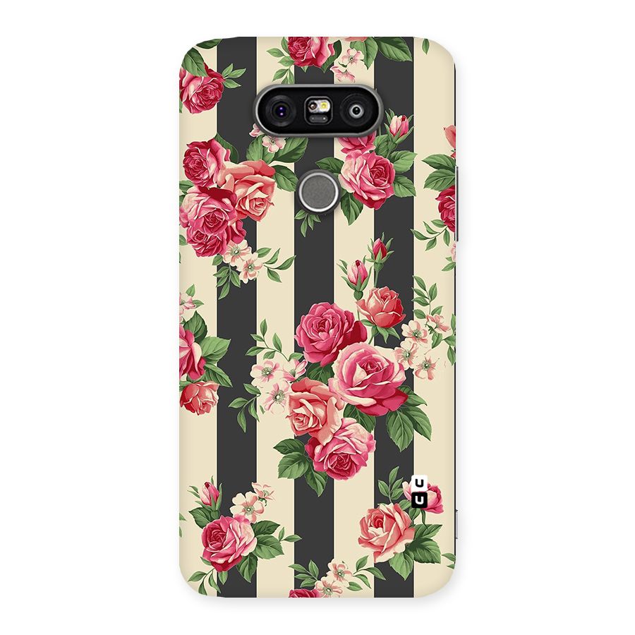 Stripes And Floral Back Case for LG G5