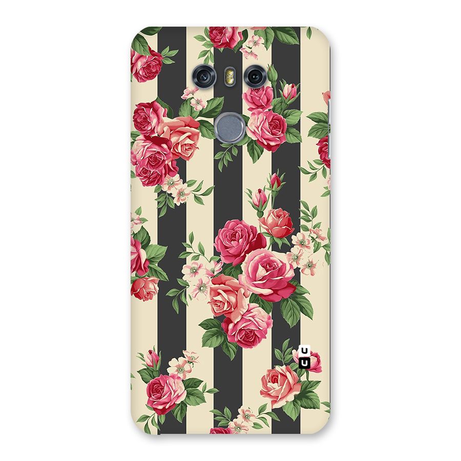 Stripes And Floral Back Case for LG G6