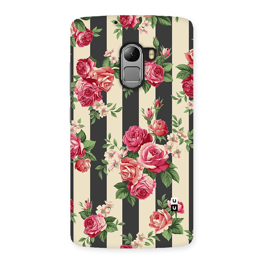 Stripes And Floral Back Case for Lenovo K4 Note