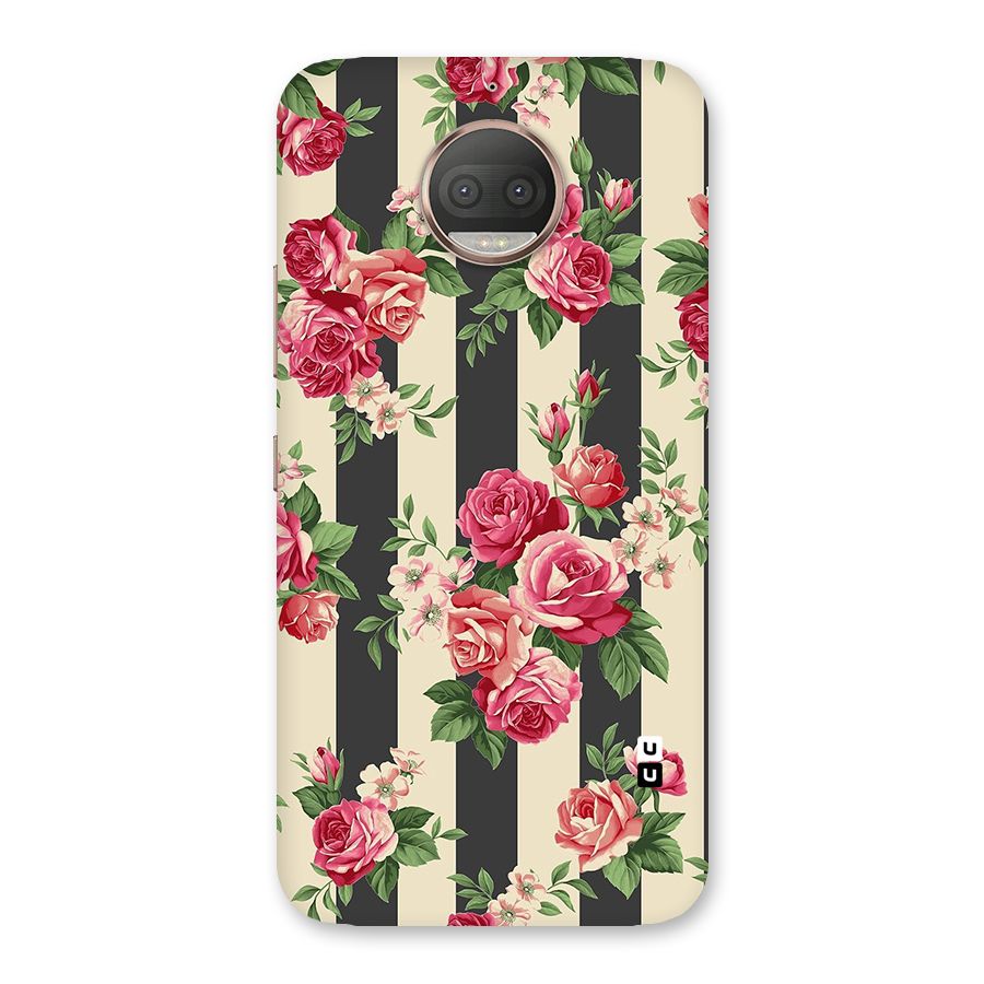 Stripes And Floral Back Case for Moto G5s Plus