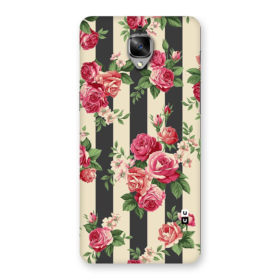 Stripes And Floral Back Case for OnePlus 3T