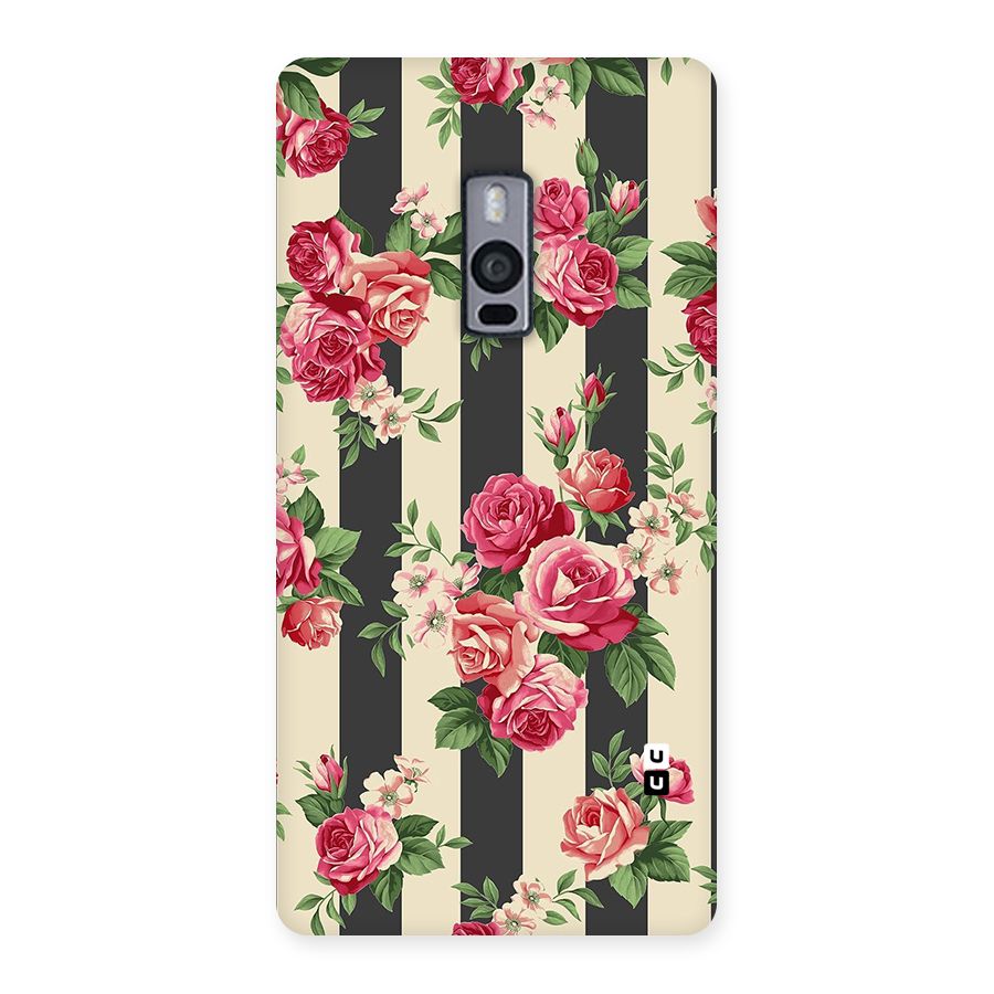 Stripes And Floral Back Case for OnePlus Two