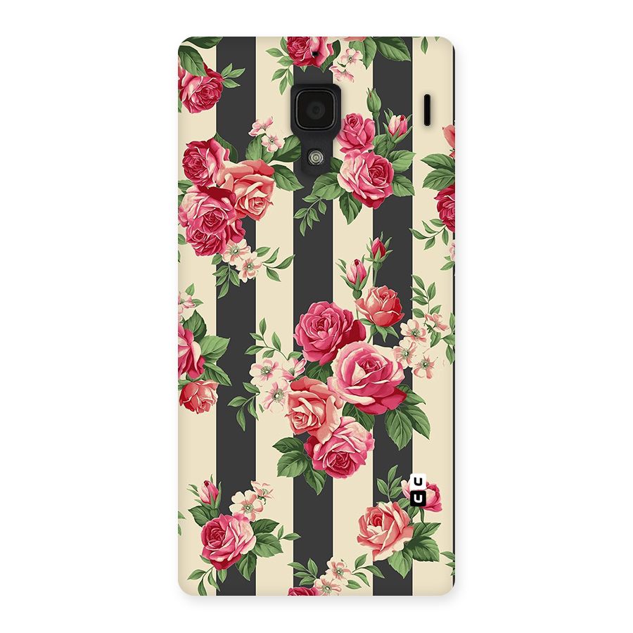 Stripes And Floral Back Case for Redmi 1S