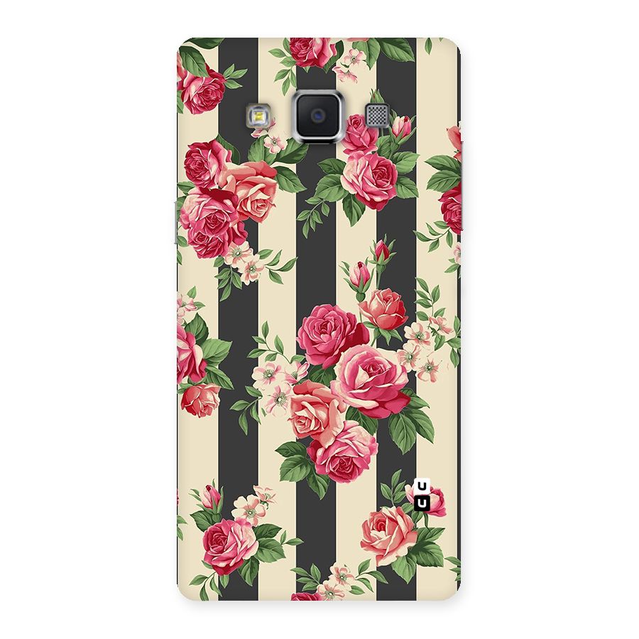 Stripes And Floral Back Case for Samsung Galaxy A5