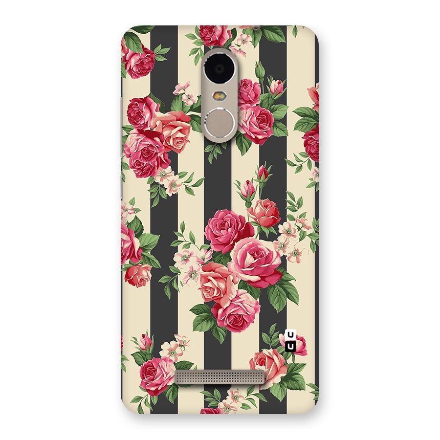 Stripes And Floral Back Case for Xiaomi Redmi Note 3