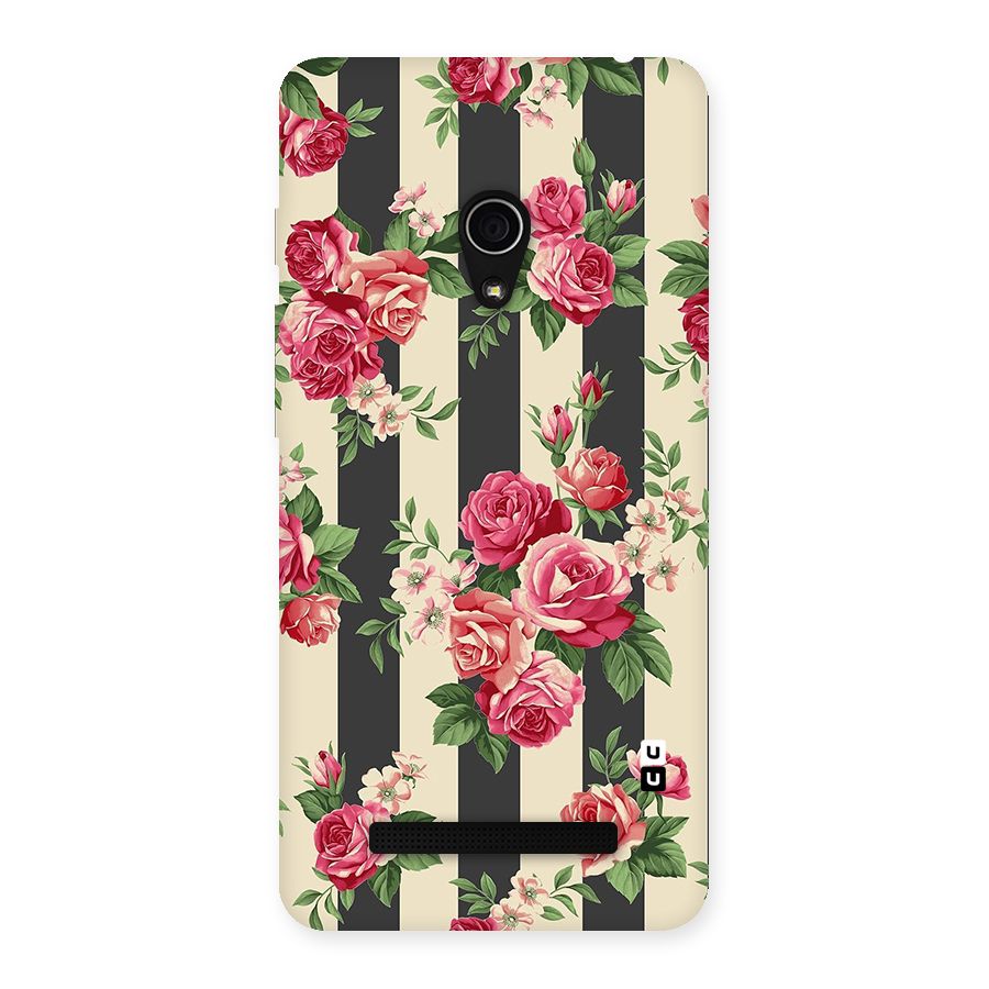 Stripes And Floral Back Case for Zenfone 5