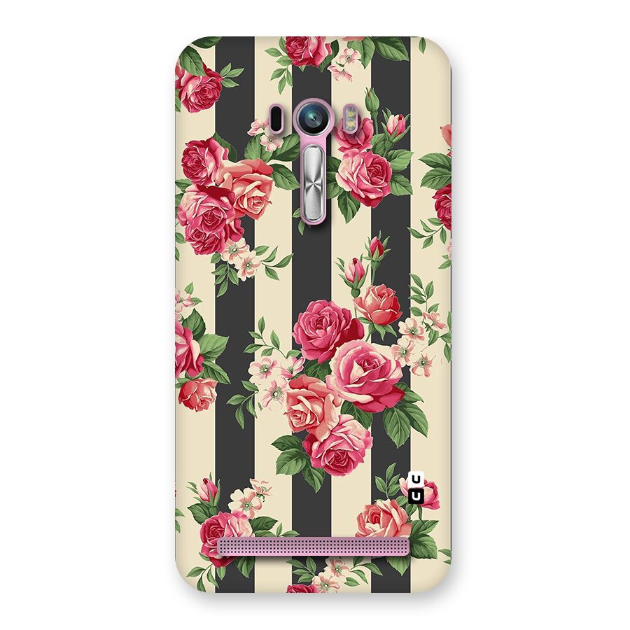 Stripes And Floral Back Case for Zenfone Selfie