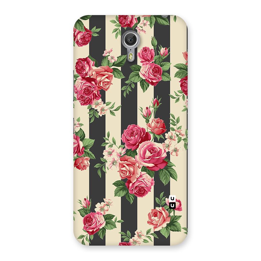 Stripes And Floral Back Case for Zuk Z1