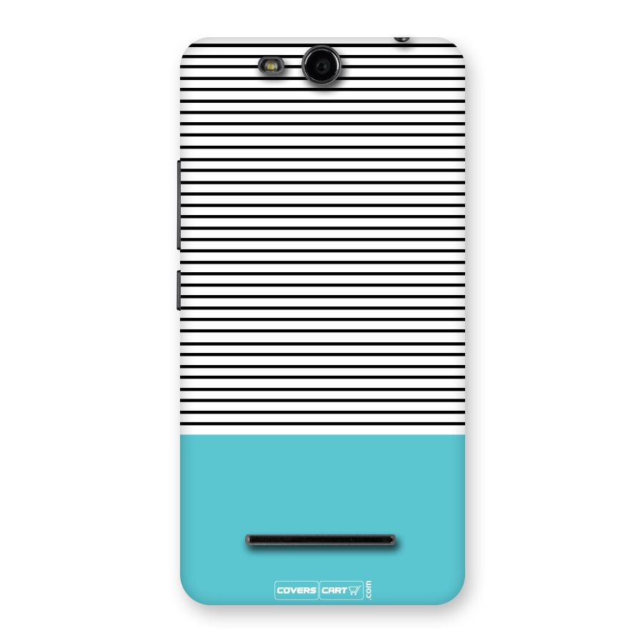 Deep Sky Blue Stripes Back Case for Canvas Juice 3