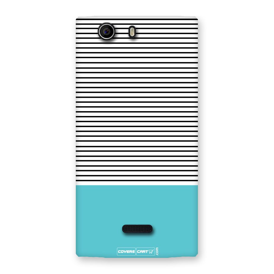 Deep Sky Blue Stripes Back Case for Canvas Nitro 2