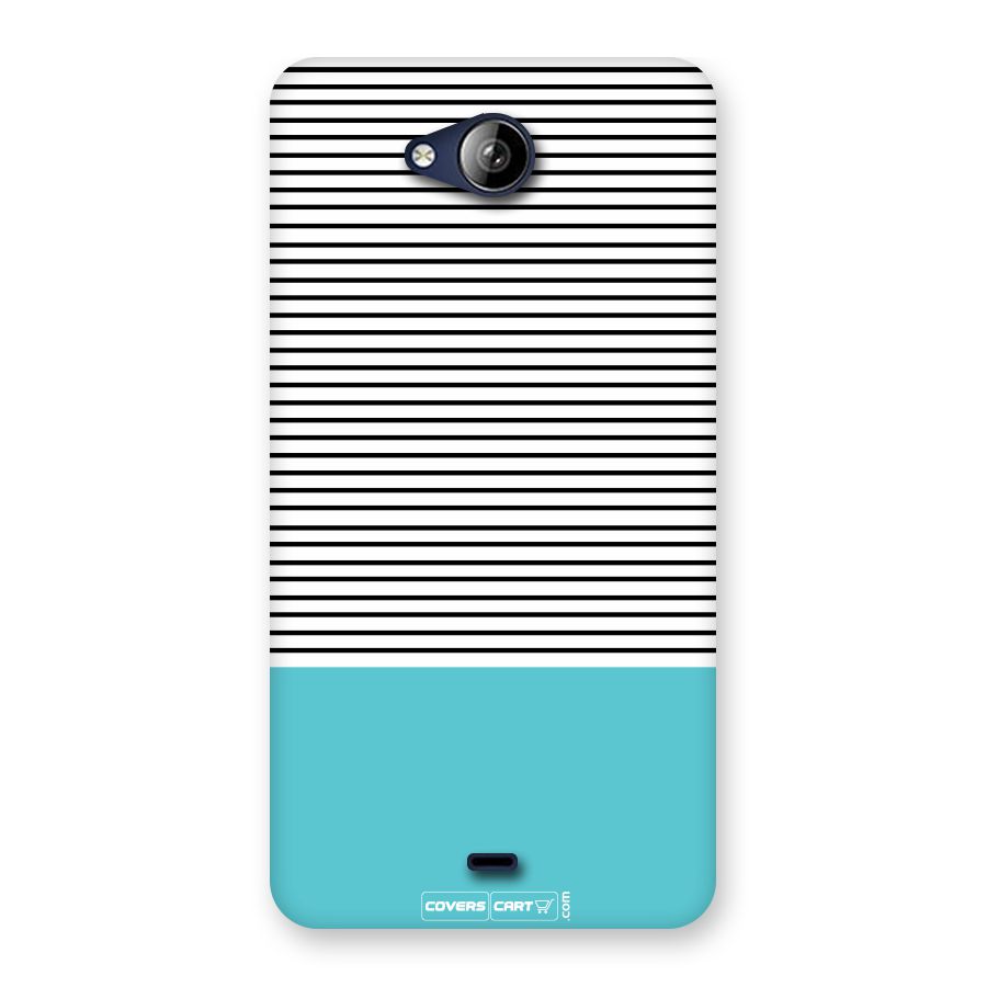 Deep Sky Blue Stripes Back Case for Canvas Play
