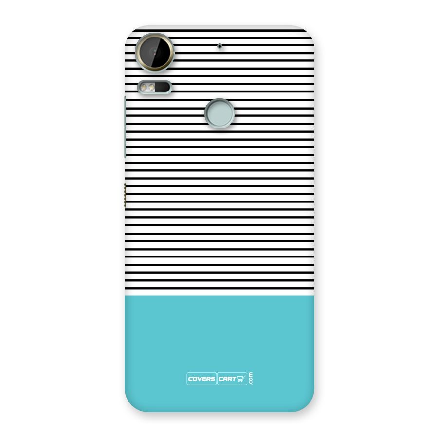 Deep Sky Blue Stripes Back Case for Desire 10 Pro