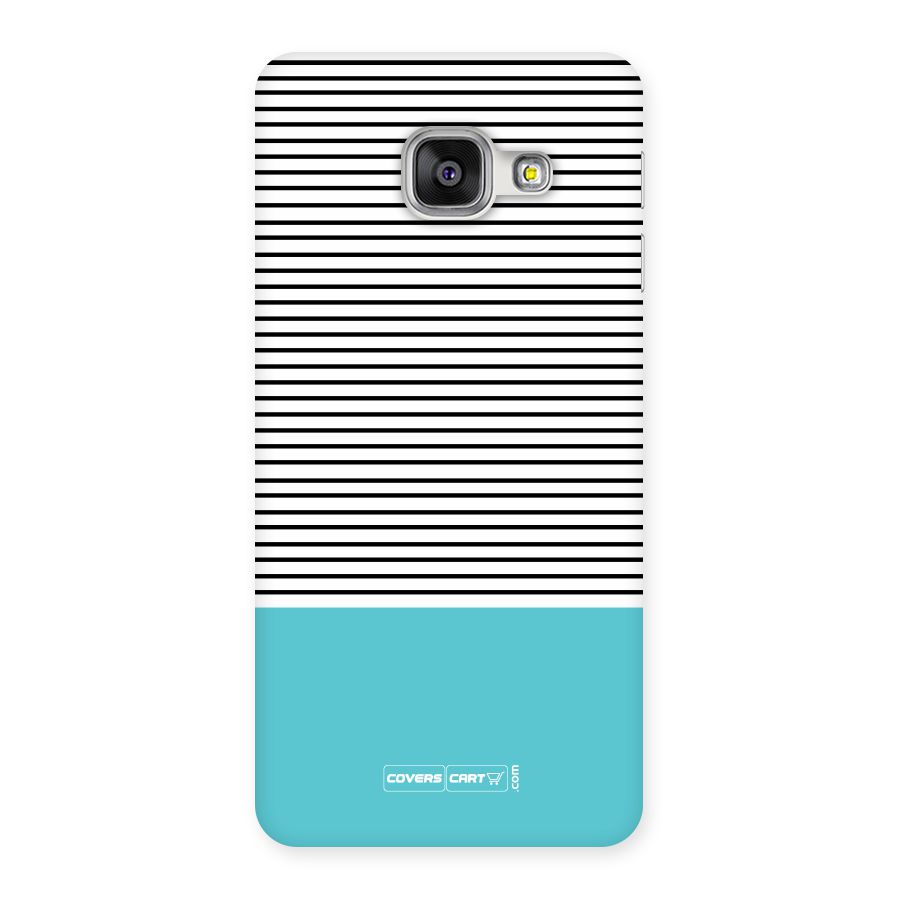 Deep Sky Blue Stripes Back Case for Galaxy A3 2016