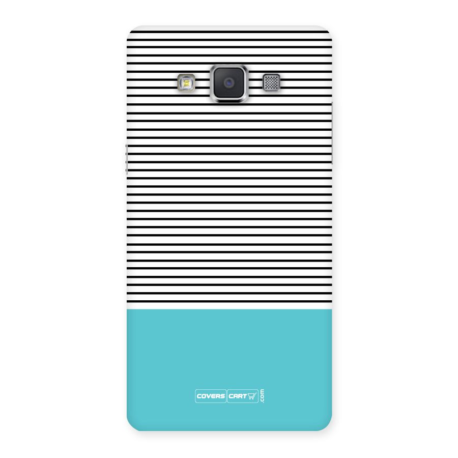 Deep Sky Blue Stripes Back Case for Galaxy Grand Max