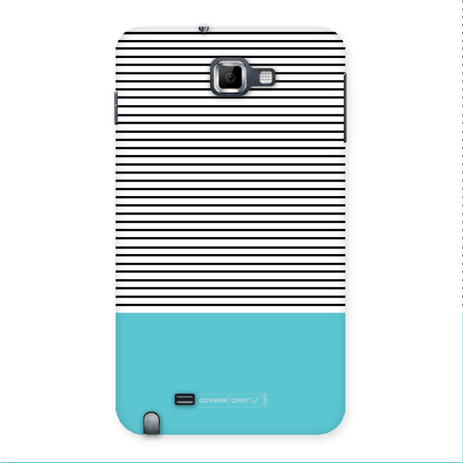 Deep Sky Blue Stripes Back Case for Galaxy Note
