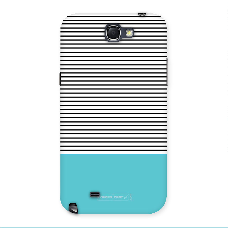 Deep Sky Blue Stripes Back Case for Galaxy Note 2
