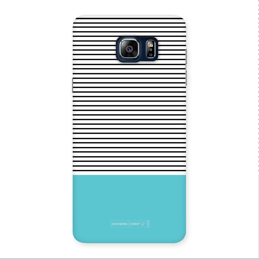 Deep Sky Blue Stripes Back Case for Galaxy Note 5