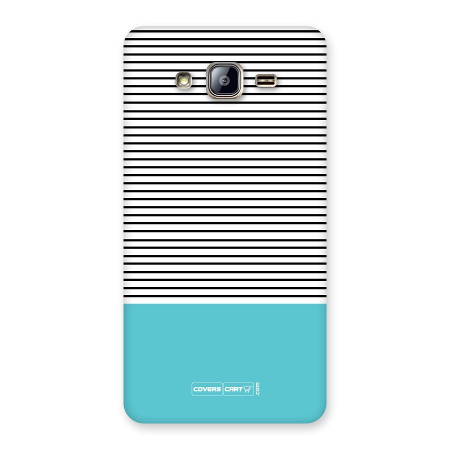 Deep Sky Blue Stripes Back Case for Galaxy On5