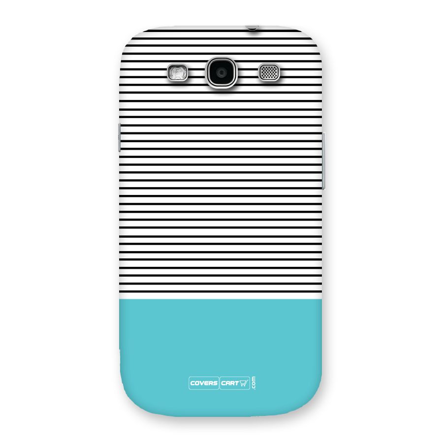 Deep Sky Blue Stripes Back Case for Galaxy S3