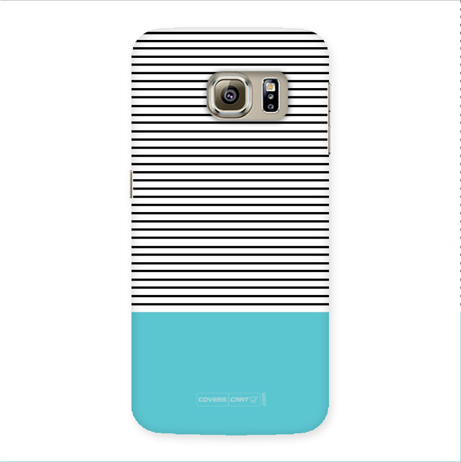 Deep Sky Blue Stripes Back Case for Galaxy S6 Edge Plus