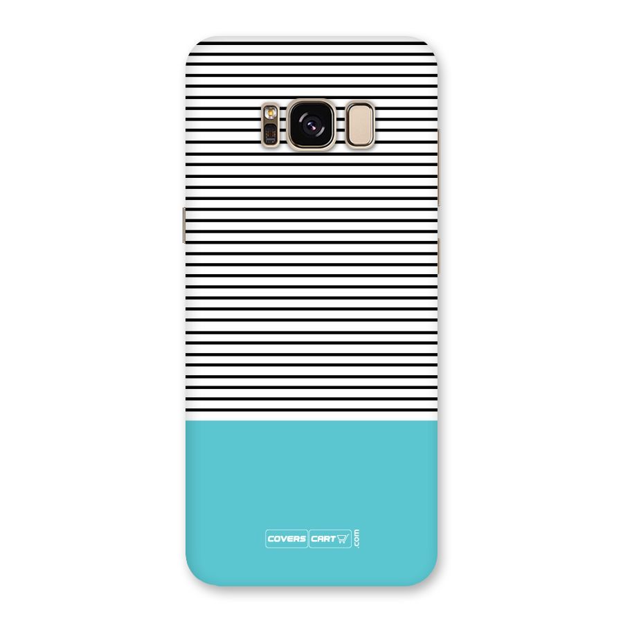 Deep Sky Blue Stripes Back Case for Galaxy S8